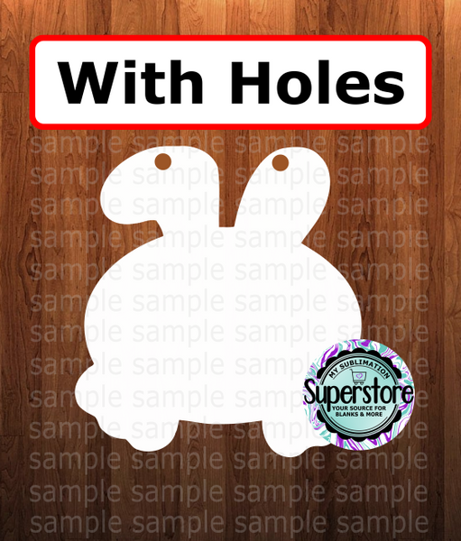 Bunny tail - WITH holes - Wall Hanger - 6 sizes to choose from - Sublimation Blank