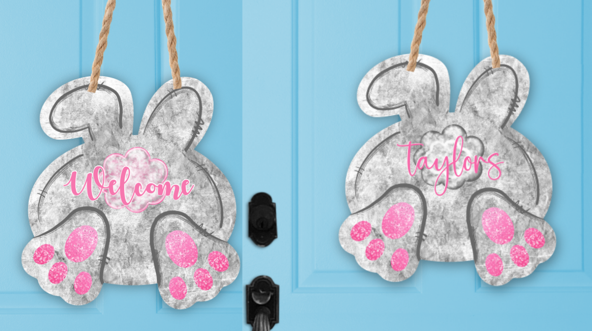 (Instant Print) Digital Download - 2pc Easter bunny tail  designs - made for our blanks