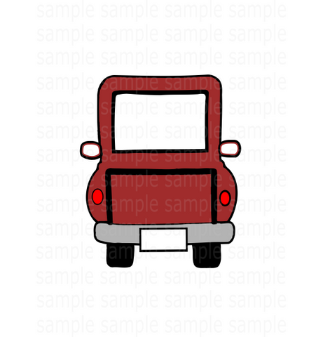 (Instant Print) Digital Download - Burgundy truck