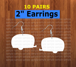 Camper earrings size 2 inch - BULK PURCHASE 10pair