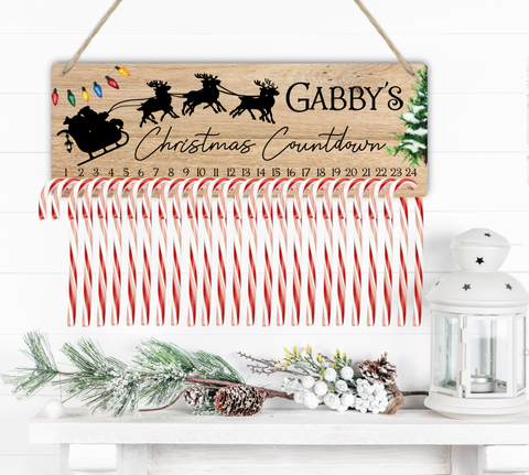 (Instant Print) Digital Download - Candy can holder 2pc design bundle - Christmas count down