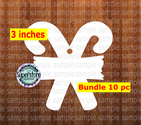Candy cane - WITH hole - Ornament Bundle Price