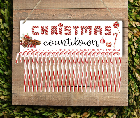 (Instant Print) Digital Download - Candy can holder design - Christmas count down.