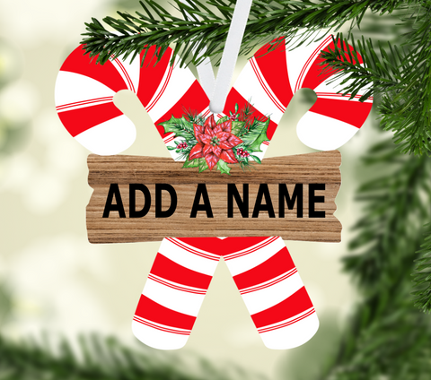 (Instant Print) Digital Download - Candy cane add your name