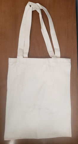 Canvas tote bag - 1 single bag or 10 pack bundle price