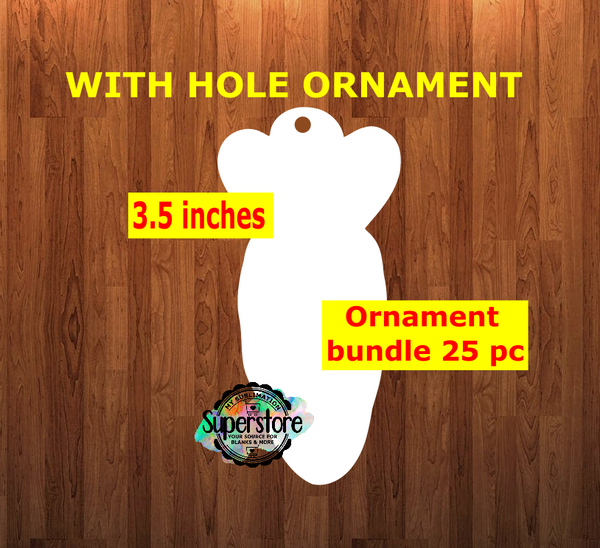 Carrot - with hole - Ornament Bundle Price
