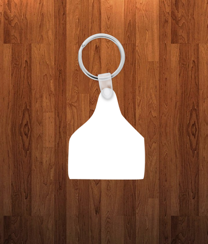 Cattle Keychain - Single sided or double sided  -  Sublimation Blank