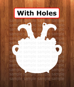 With holes - Cauldron shape - 6 different sizes - Sublimation Blanks