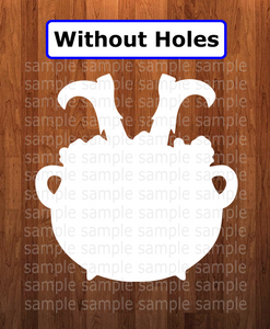 WithOUT holes - Cauldron shape - 6 different sizes - Sublimation Blanks