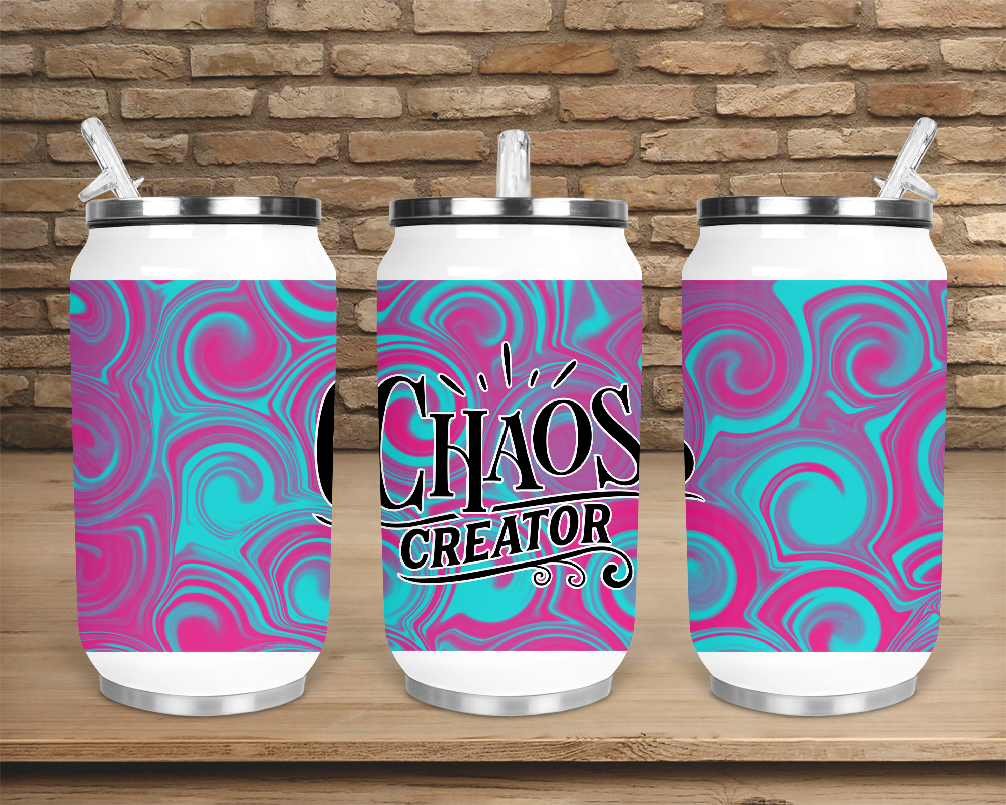(Instant Print) Digital Download - Chaos creator can cup Designs , made for our can cups