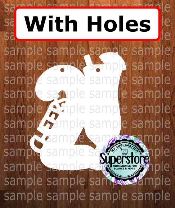 Cheers 21 glass - WITH holes - Wall Hanger - 5 sizes to choose from - Sublimation Blank
