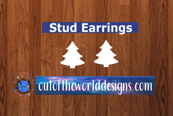 10 or 20 pair bulk buy - Tree half inch studs for earrings