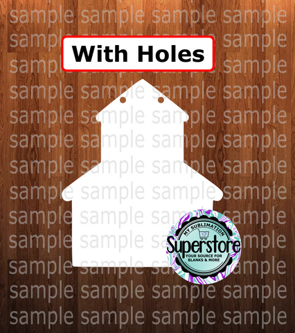 Church - School - WITH holes - Wall Hanger - 6 sizes to choose from - Sublimation Blank