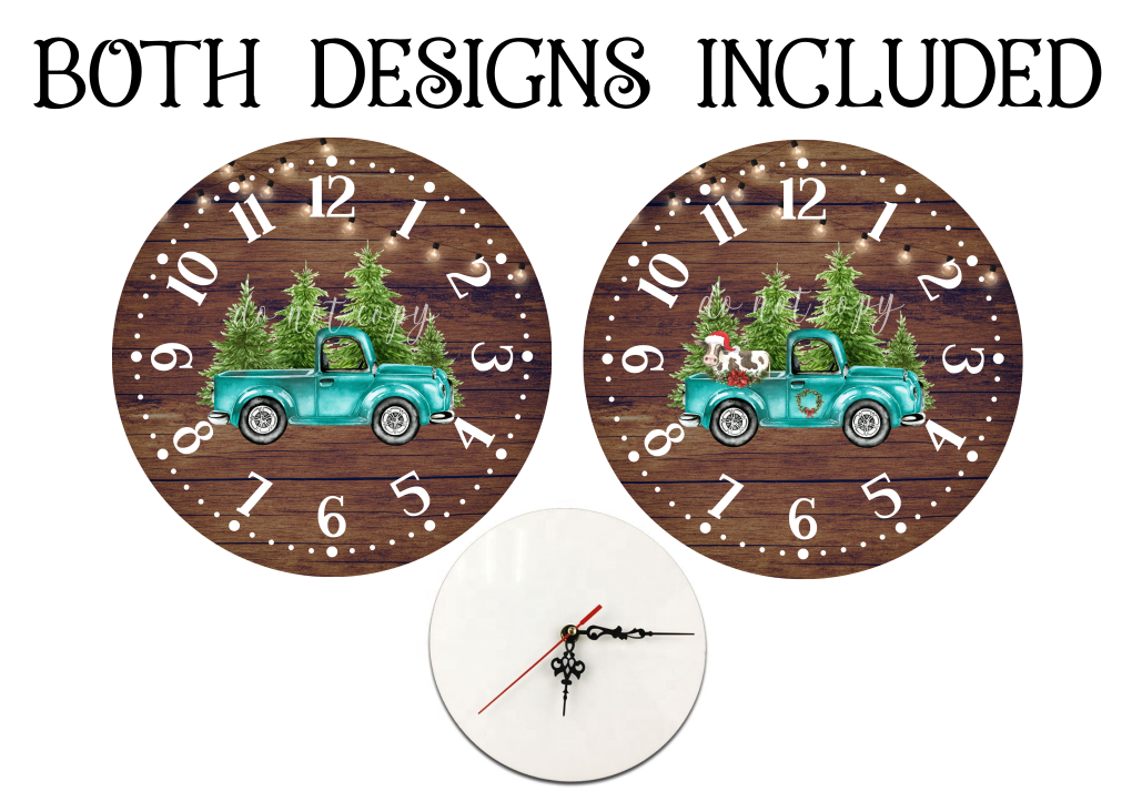 Digital Download - 2pc Truck clock bundle - made for our clocks