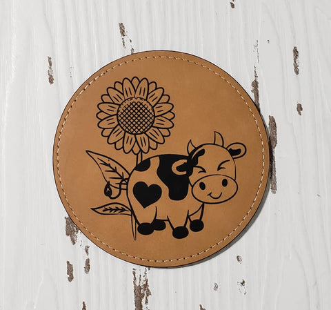 Digital download - Cow with sunflower design