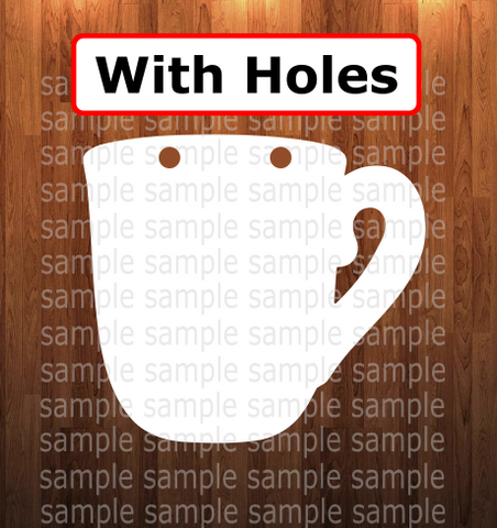 With holes - Coffee Mug - 6 different sizes - Sublimation Blanks