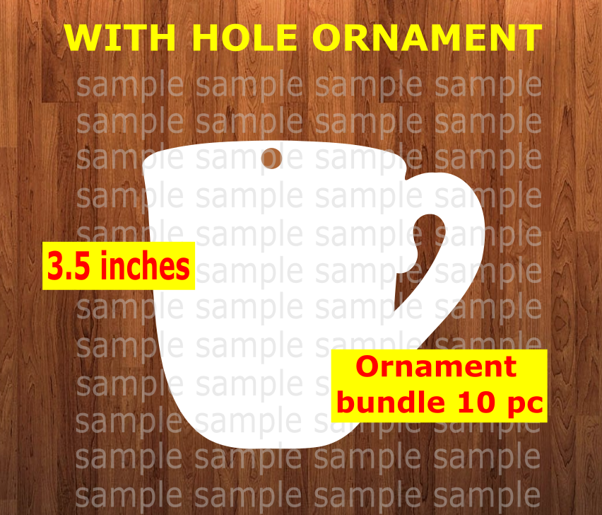 Coffee mug with hole - Ornament Bundle Price
