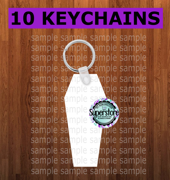 Coffin keychain - Single sided sublimation blank