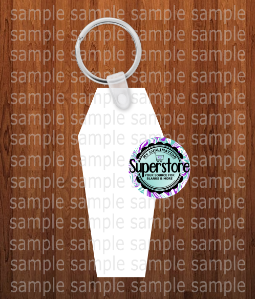 Coffin keychain - Single sided sublimation blank