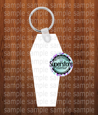 Coffin keychain - Single sided sublimation blank