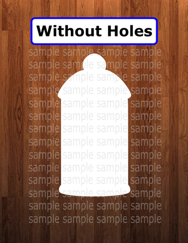 WithOUT holes - Cookie jar shape - 6 different sizes - Sublimation Blanks