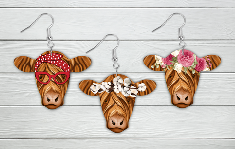 Digital Download - Cow bundle 3pc design - made for our blanks