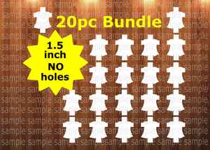 20pc bundle - 1.5 inch Cross with cloth (great for badge reels & hairbow centers)