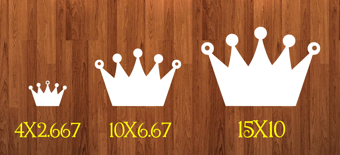 With HOLES -  Crown - 3 sizes to choose from -  Sublimation Blank  - 1 sided  or 2 sided options