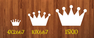 Without HOLES - Crown - 3 sizes to choose from -  Sublimation Blank  - 1 sided  or 2 sided options