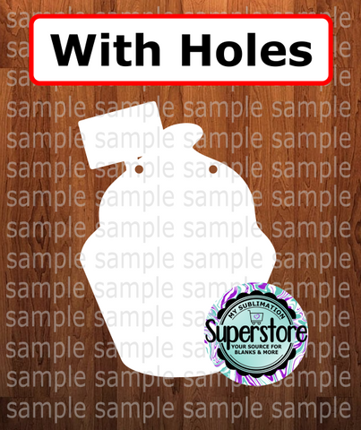 Cupcake - WITH holes - Wall Hanger - 5 sizes to choose from - Sublimation Blank
