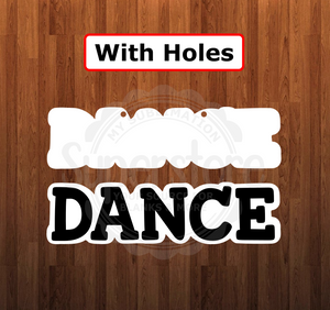 With holes - Dance shape - 6 different sizes - Sublimation Blanks