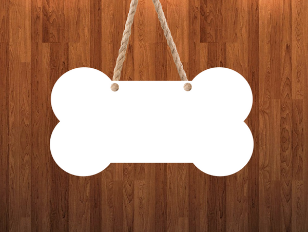 Dog bone  Door - Wall Hanger - 3 sizes to choose from -  Sublimation Blank  - 1 sided  or 2 sided options