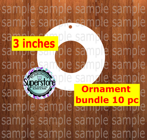 Donut Pod - 10pc or 25 pc Ornament Bundle Price - size 3.59x3.59