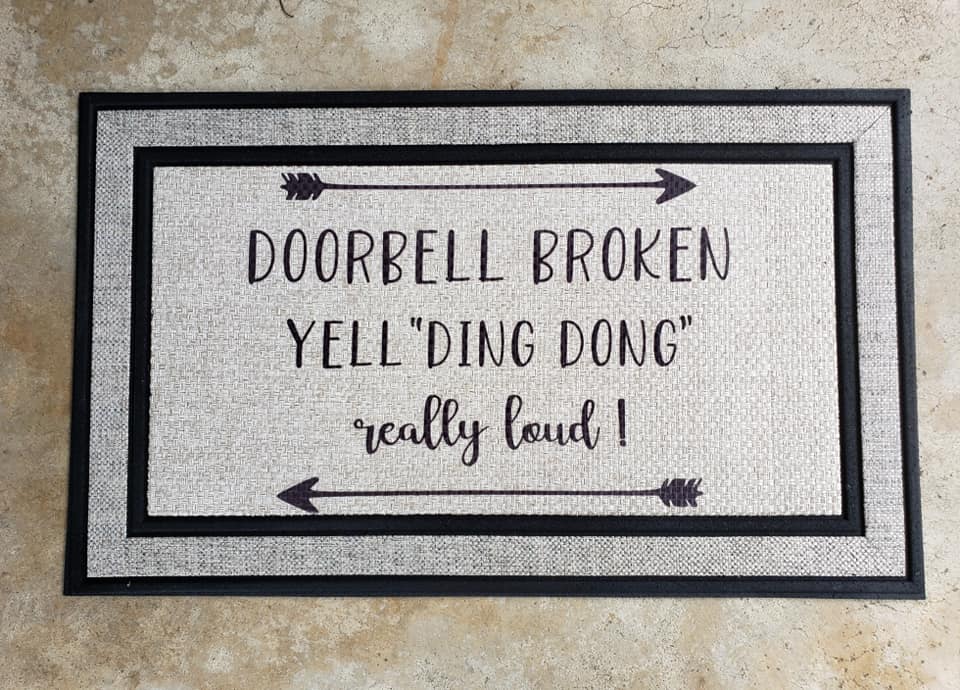 (Instant Print) Digital Download - Doorbell broken yell ding dong really loud