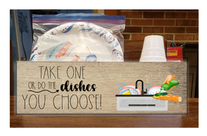 Digital download - Take one or do the dishes box design