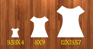 WithOUT HOLES - Dress - 3 sizes to choose from -  Sublimation Blank  - 1 sided  or 2 sided options