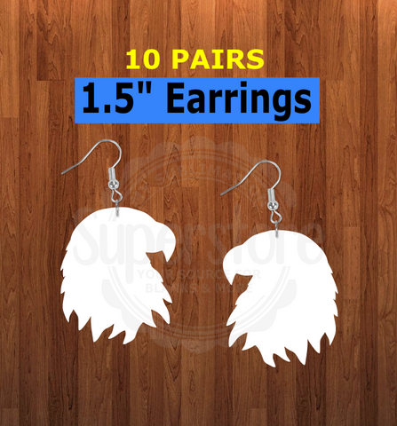 Eagle earrings size 1.5 inch - BULK PURCHASE 10pair