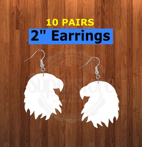 Eagle earrings size 2 inch - BULK PURCHASE 10pair