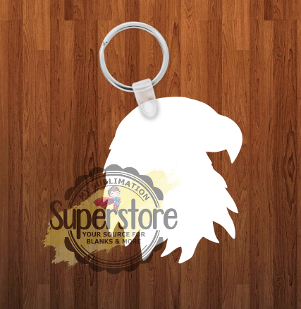 Eagle Keychain - Single sided or double sided - Sublimation Blank