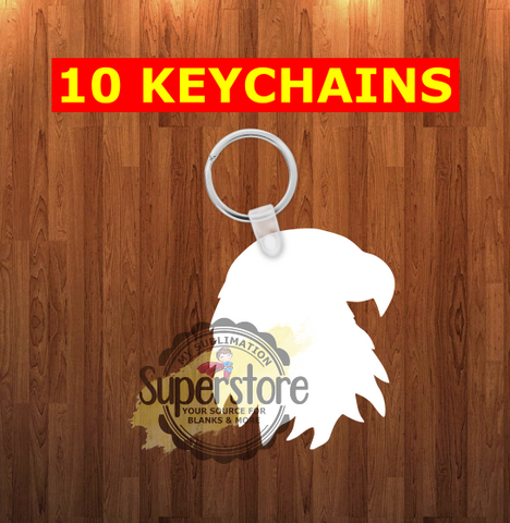 Eagle Keychain - Single sided or double sided - Sublimation Blank
