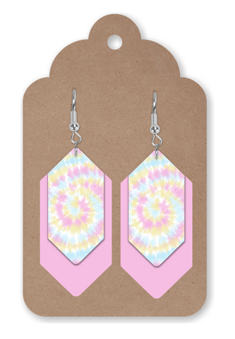 Digital download -  Hexagon tie dye earring - made for our sub blanks