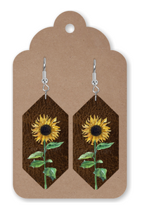 Digital download -  Hexagon sunflower earring - made for our sub blanks