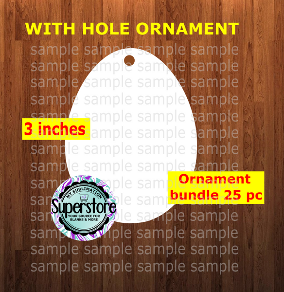 Egg WITH hole - Ornament Bundle Price