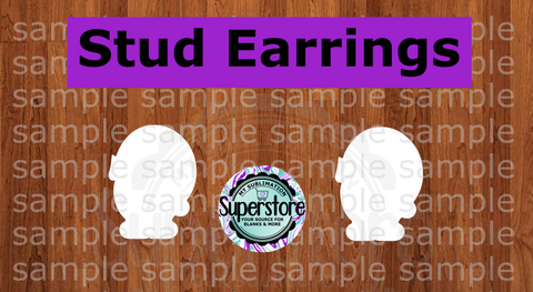 10 or 20 pair bulk buy - Elf half inch studs for earrings
