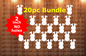 20pc bundle - 2 inch Santa elf sack (great for badge reels & hairbow centers)