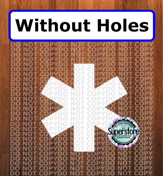 EMS - withOUT holes - Wall Hanger - 5 sizes to choose from - Sublimation Blank