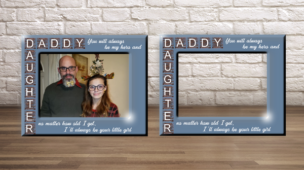 (Instant Print) Digital Download - Daddy Daughter Frame