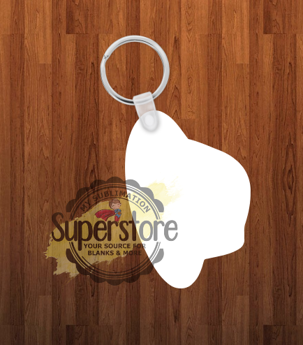 Fedora Keychain - Single sided or double sided - Sublimation Blank