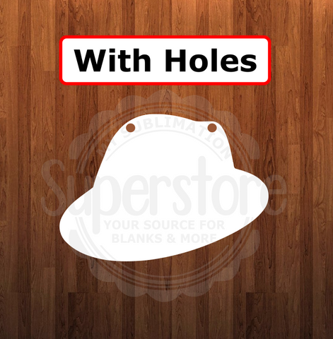 With holes - Fedora shape - 6 different sizes - Sublimation Blanks