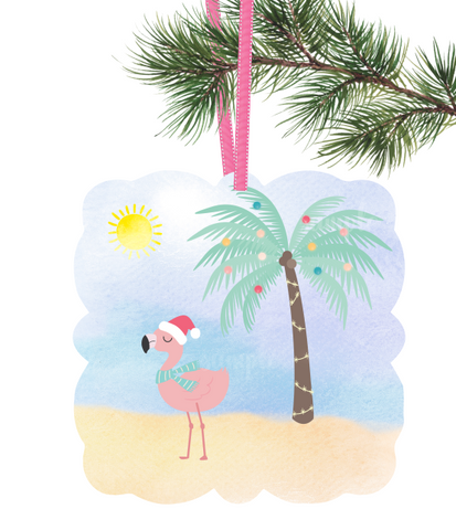 (Instant Print) Digital Download - Flamingo  ornament - Made for our malin blanks